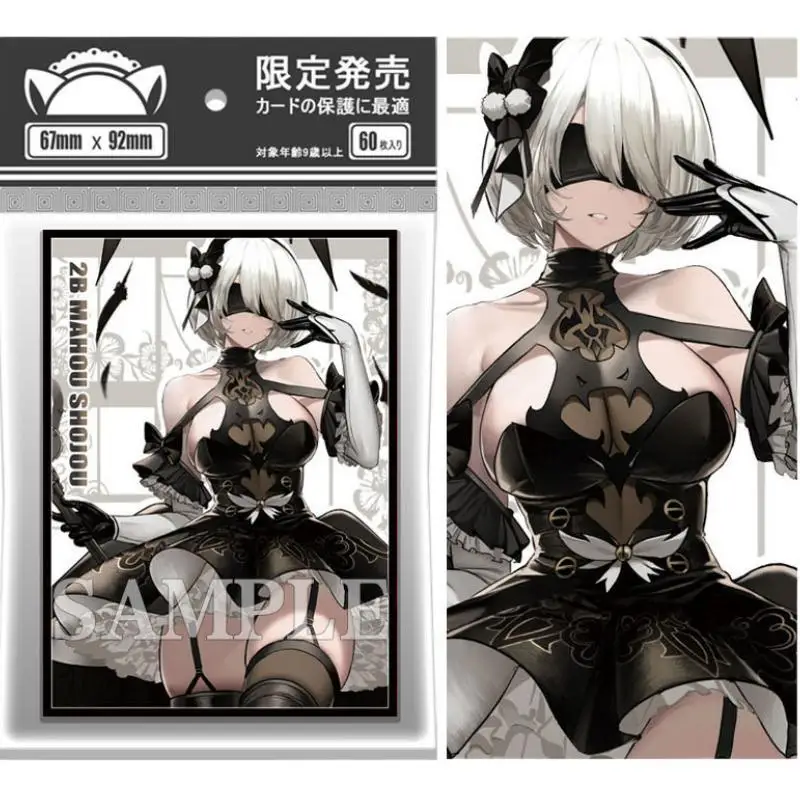 60pcs/Set NieR:Automata YoRHa2b anime characters ACG Self Made Anime Game Characters Collect Protector Album Binder DIY Toy