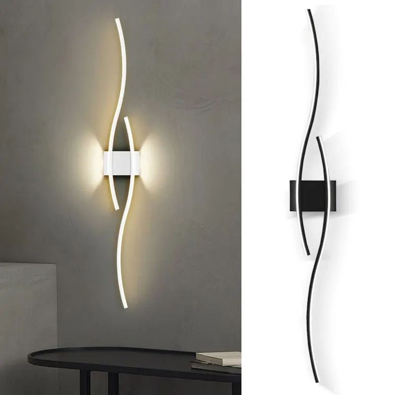 

Скандинавские интерьерные светодиодные настенные светильники Декор для кухни, столовой, алюминиевые светодиодные настенные светильники, настенное бра для коридора, внутреннее освещение