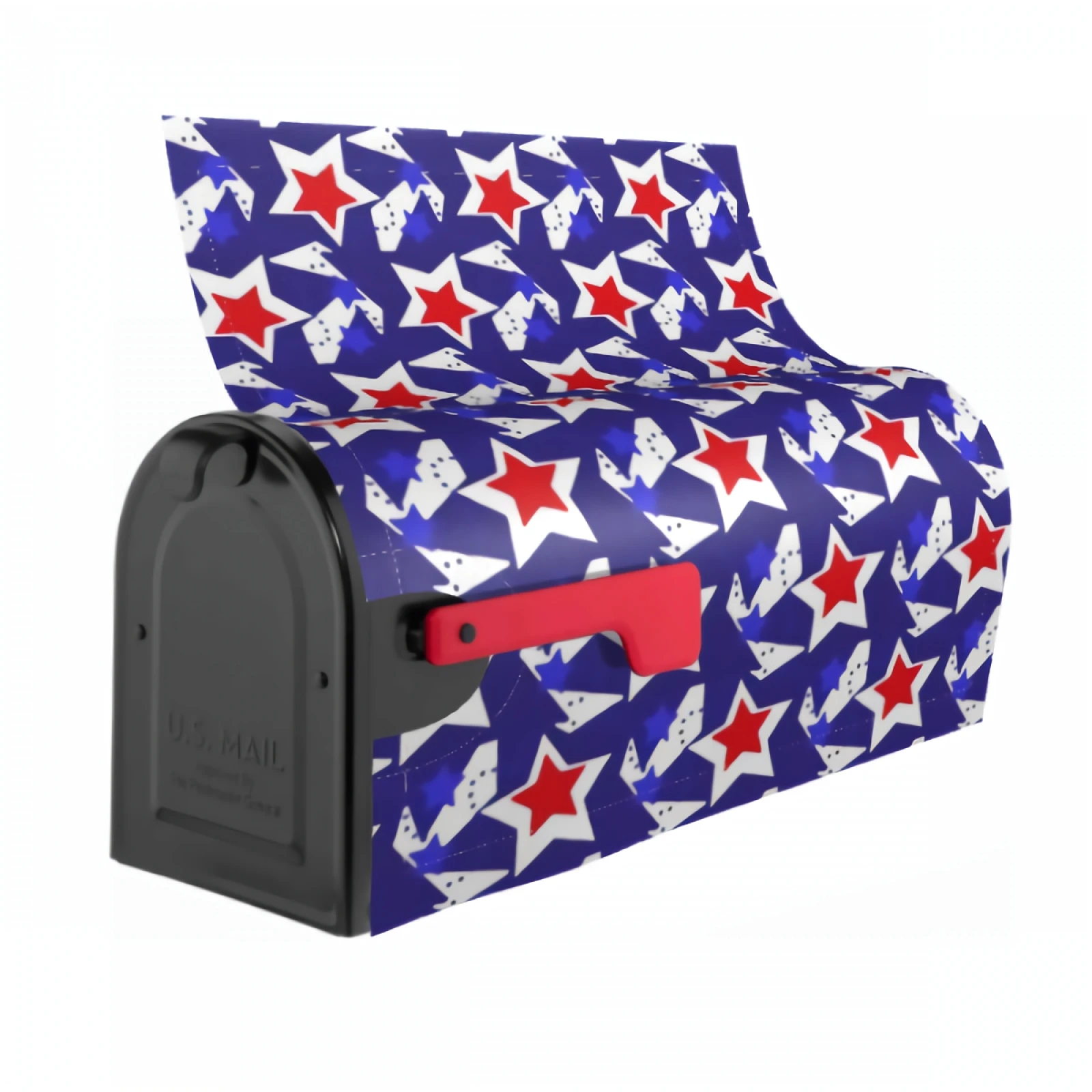 American Usa Flag Mailbox Covers Magnetic 21x18 Inches Independence Day Mailbox Wraps Post Letter Box Covers for Garden Yard