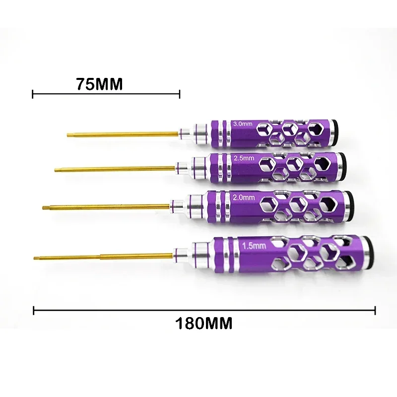 RC Remote Control Model Car Repair Tool Hollow Metal Hexagon Screwdriver 1.5/2.0/2.5/3.0mm