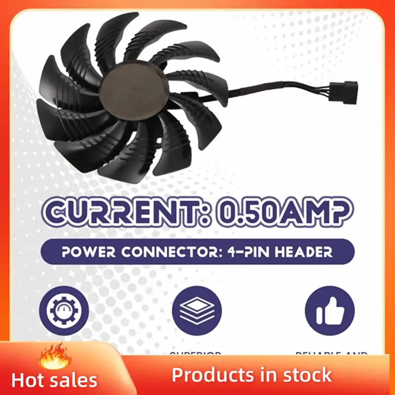 B53C 88Mm GPU Cooler Graphics Card Fan For REDEON AORUS RX580/570 GIGABYTE GV-RX570 AORUS GV-RX580AORUS