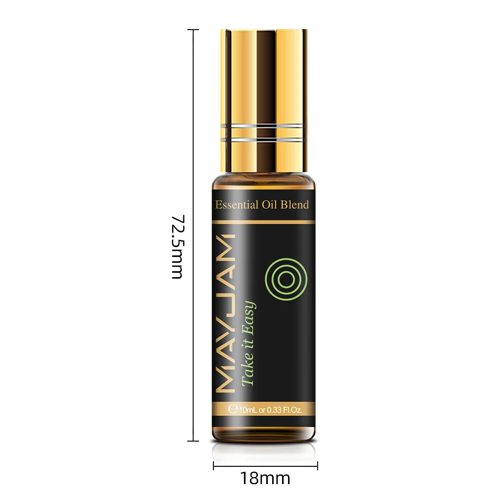 MAYJAM 10ml Roller Compound Essential Oil Lavender Rose Cypress Chamomile Fragrance Stress Relief Easy Sleep 2022 New Product