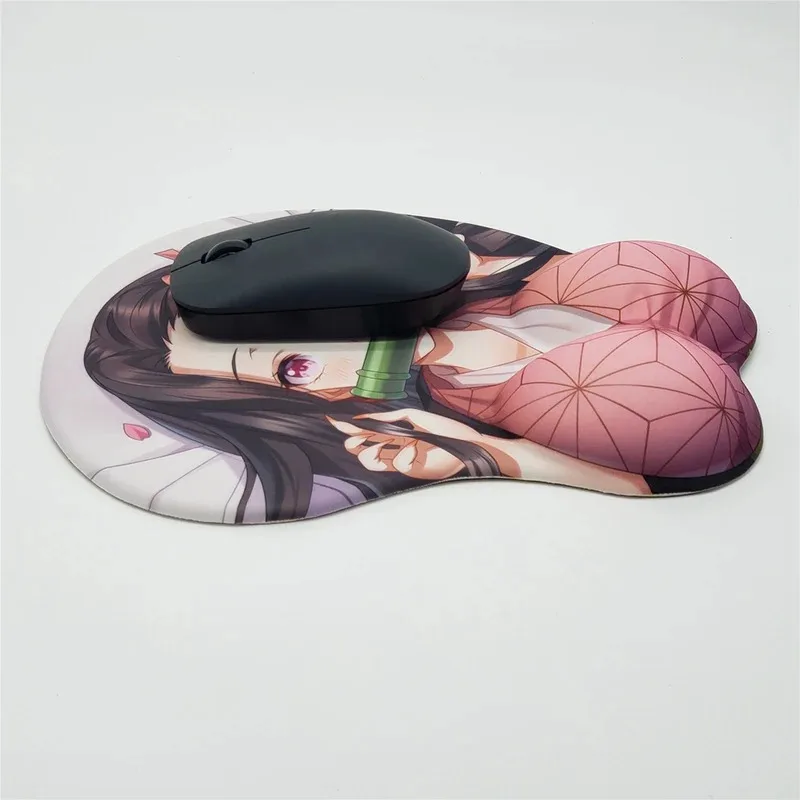 

Kamado Nezuko Anime 3D Bottom Mouse Pad Otaku Gaming Wrist Rest AccessoriesCosliu