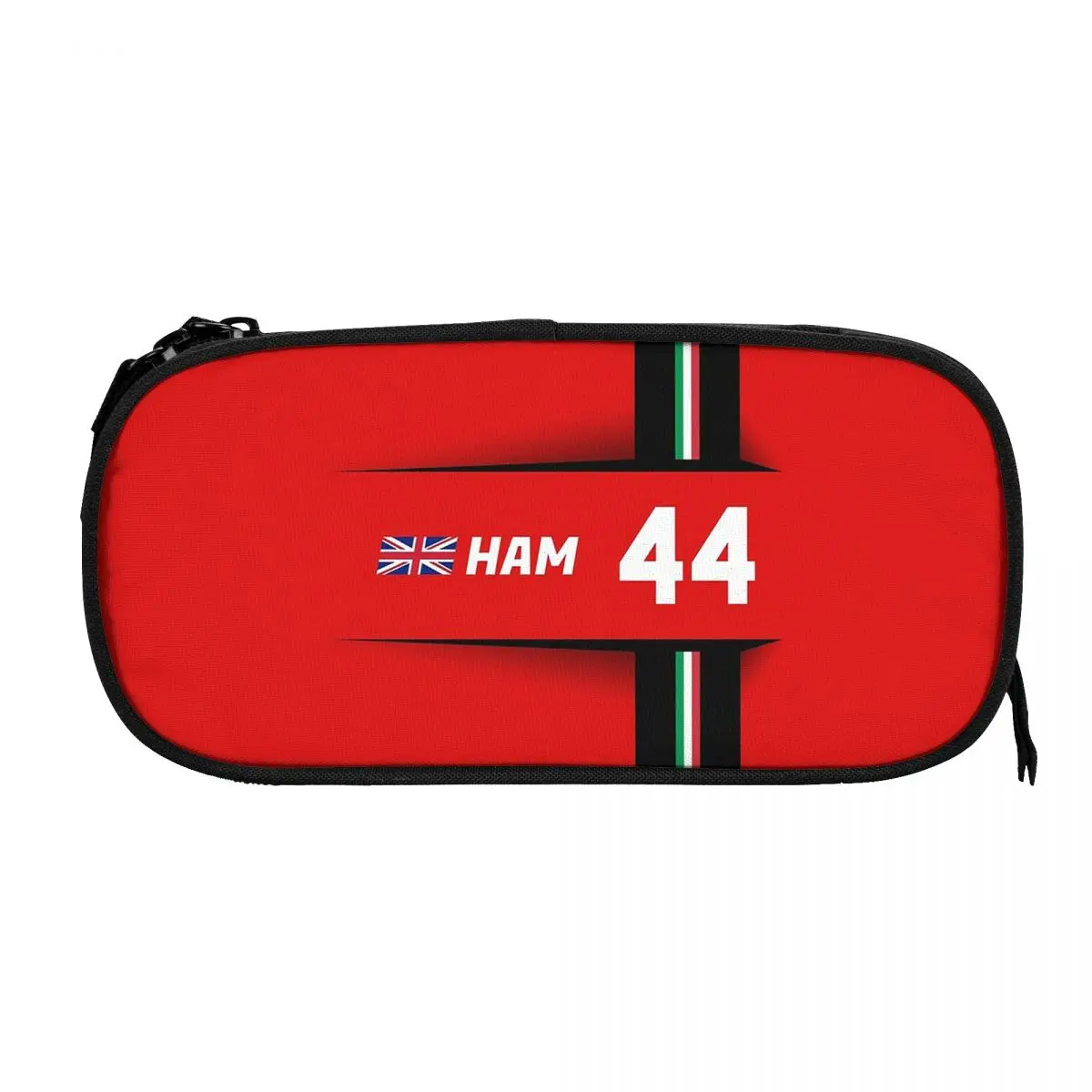 F1 2025 - # 44 حافظة أقلام هاميلتون للطلاب صندوق القلم المدرسية حقيبة أقلام رصاص ذات سعة كبيرة وحامل قلم رصاص