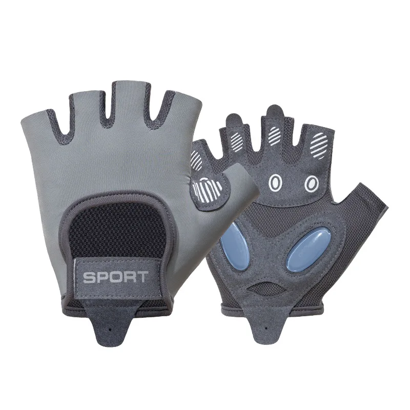 Guantes de Fitness medio dedo accesorio de ciclismo verano transpirable bicicleta de montaña para hombres bicicleta de mujer absorción de impacto deporte antideslizante