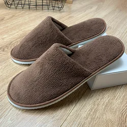 Women Men Home Slippers Indoor Bedroom Light Eva Couple Slipper Solid Soft Flip Flops Autumn Winter Warm Furry Plush Shoes