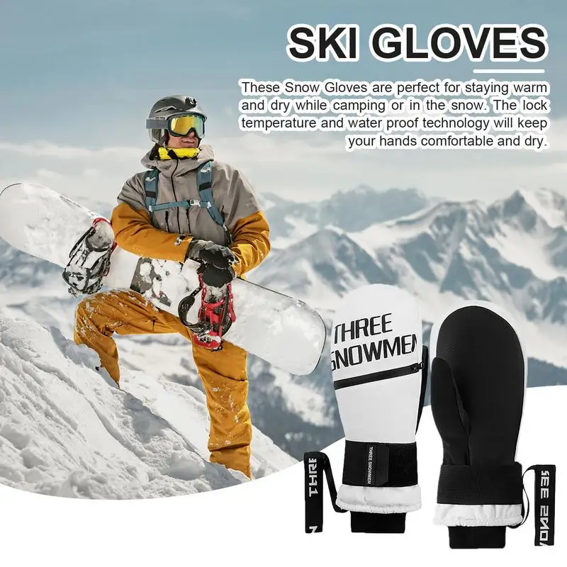 Guantes de Snowboard para mujer, guantes de ciclismo, guantes de esquí, guantes de montar, guantes de nieve, guantes para clima frío con pantalla táctil para adultos