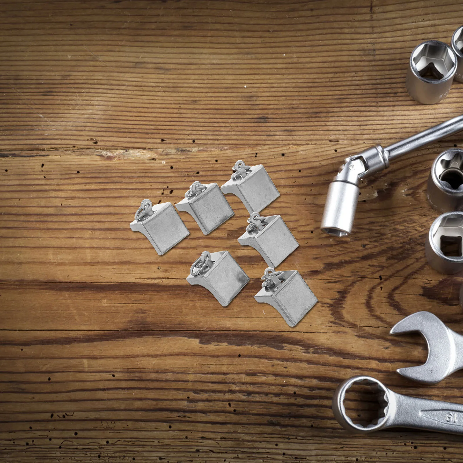 

10Pcs Stainless Steel Curtain Track End Caps Polished Finish Stable Sealing for Indoor Curtain Track Stop Rail End Cap