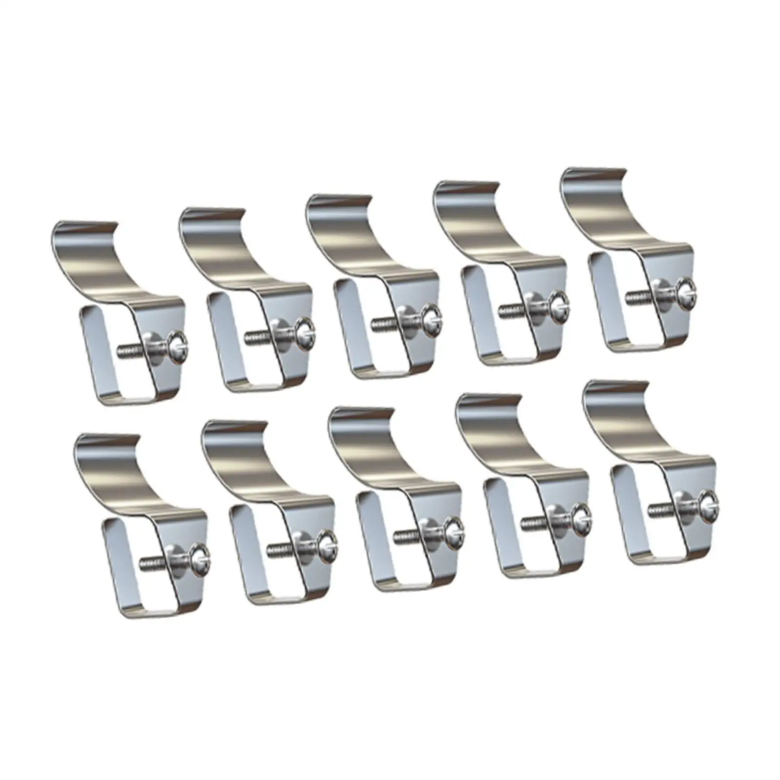 10 Pieces Vinyl Siding Hooks Hanger Stainless Steel No Hole Needed for Home Security System Blinking Camera Outdoor Decorations