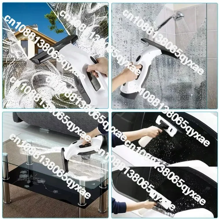 Hot Selling 20W White Cordless Rechargeable Automatic Portable Glass Cleaner Window Cleaner with 2200mA