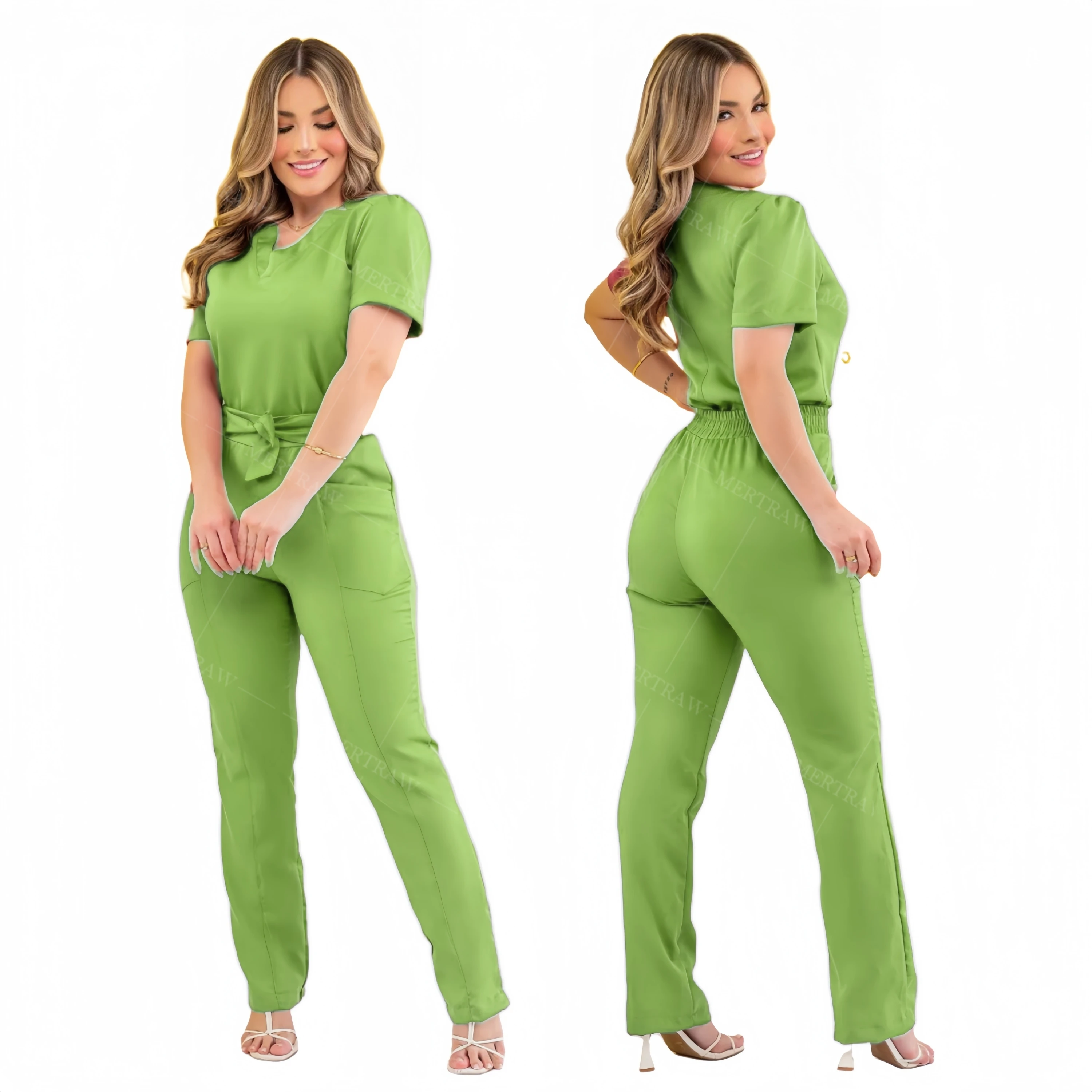 Scrub ospedalieri uniformi scrub medici uniformi all'ingrosso salone di bellezza Spa manica corta uniformi mediche set di scrub infermieristici