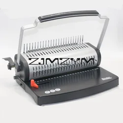 Comb Binding Machine Manual Rubber Ring Clip 24 Hole Binding Machine A4 Paper Document Punching Machine