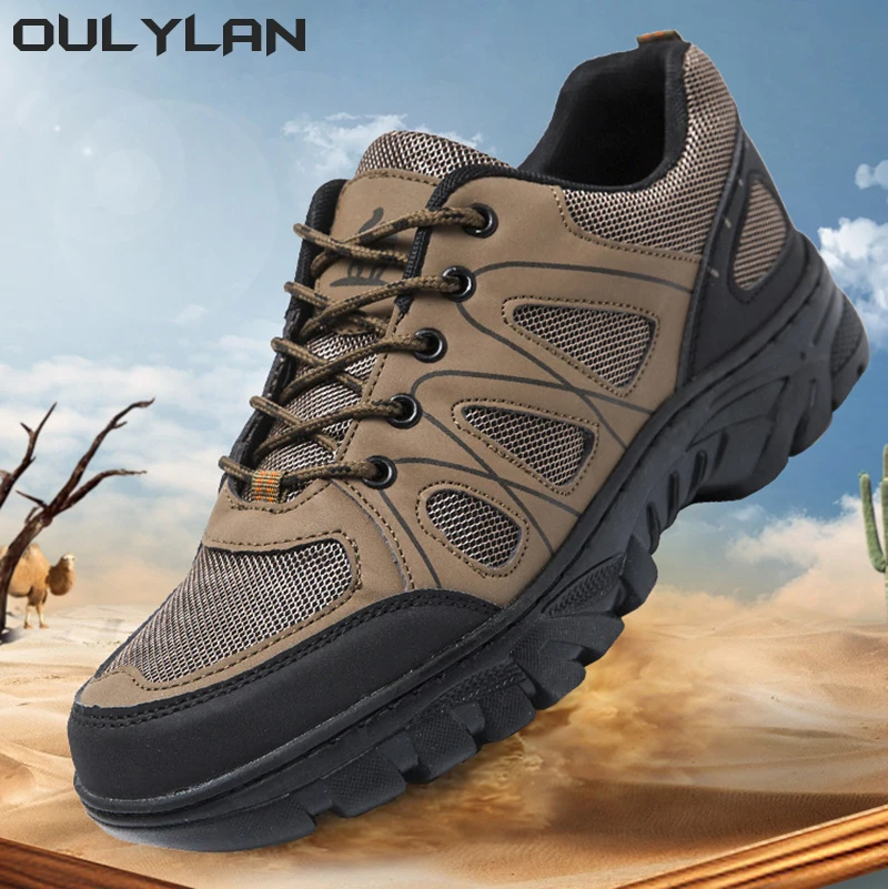 

Oulylan Comfortable Running Shoes Men's Hiking Shoes Outdoor Shoes Wear-resistant Men Trekking Walking Hunting Sneakers