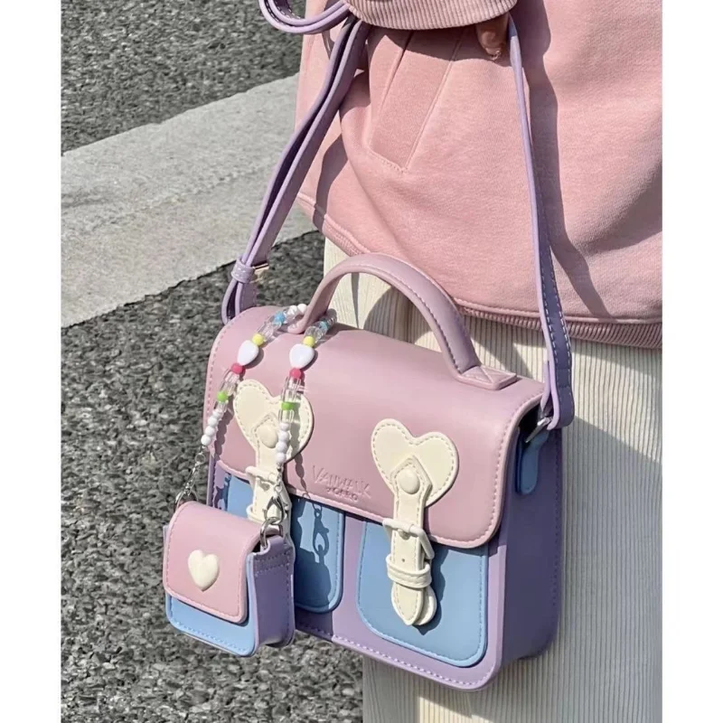 Richme-Sac à main patchwork pour femmes, sacoche à bandoulière, tendance, harajuku, nouvelle collection été 2023