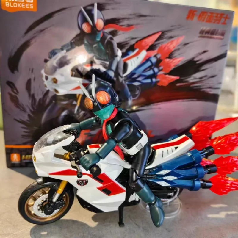 

Shin Kamen Rider Classic Version 01 Diy Assembly Building Blocks Joint Movable Figure With Motorcycle Collection Boy Surprise