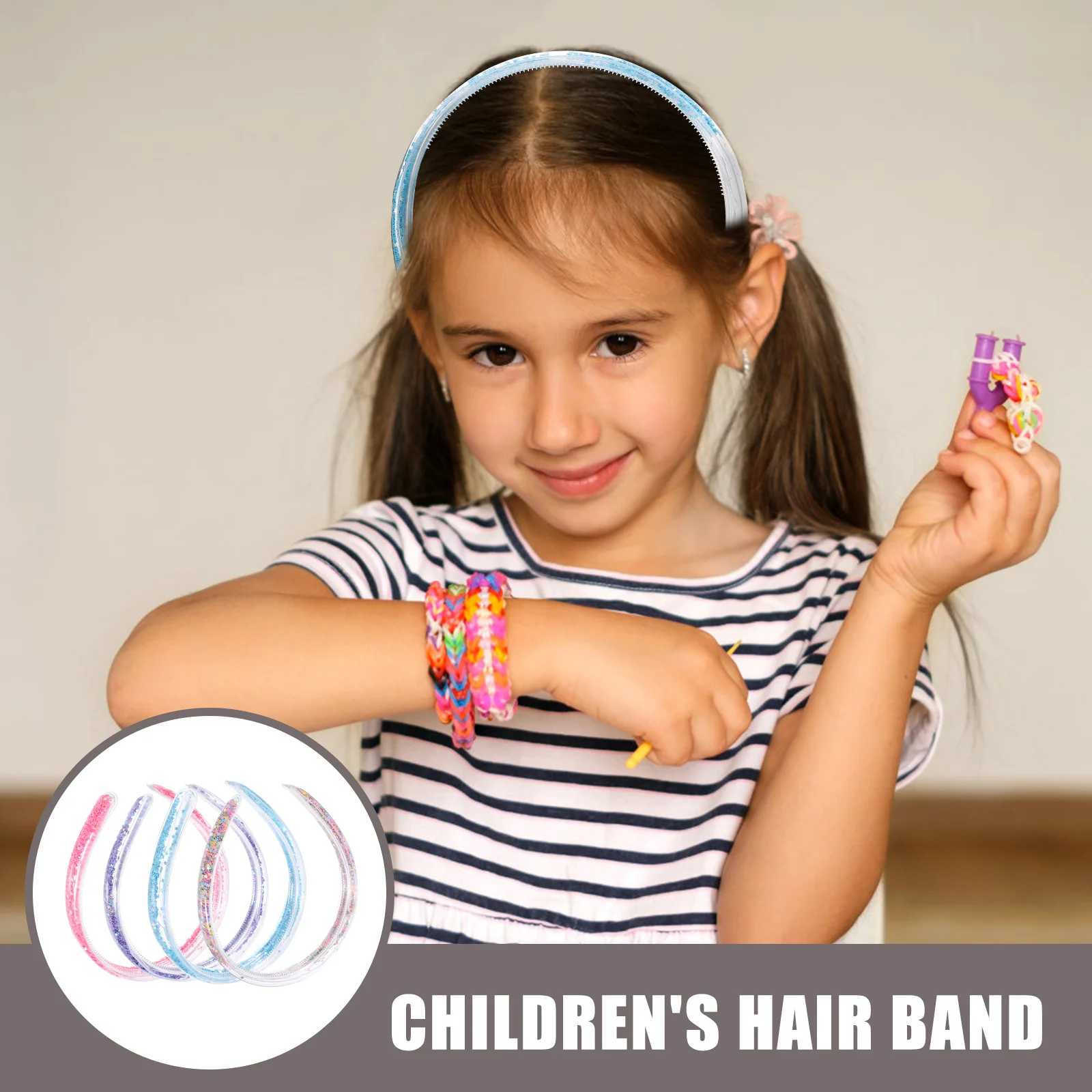 

4 шт., блестящая повязка на голову с блестками для маленькой девочки, вечерние театральные косплей, милые аксессуары для волос, повязки на голову для девочек, повязки на голову для девочек