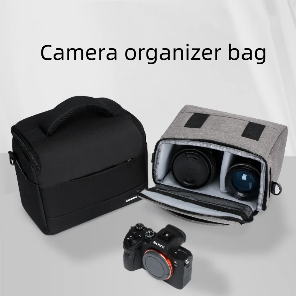 Kameratasche Handtaschen Nylon Umhängetasche Kameratasche Tragbare Fotografen Umhängetasche für Sony Canon Panasonic DSLR-Kamera