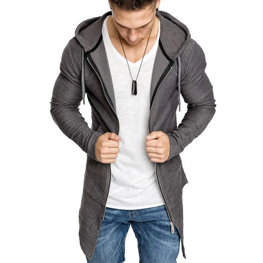 Midi Jacket  Popular Warm Pure Color Jacket  Streetwear Cardigan Coat