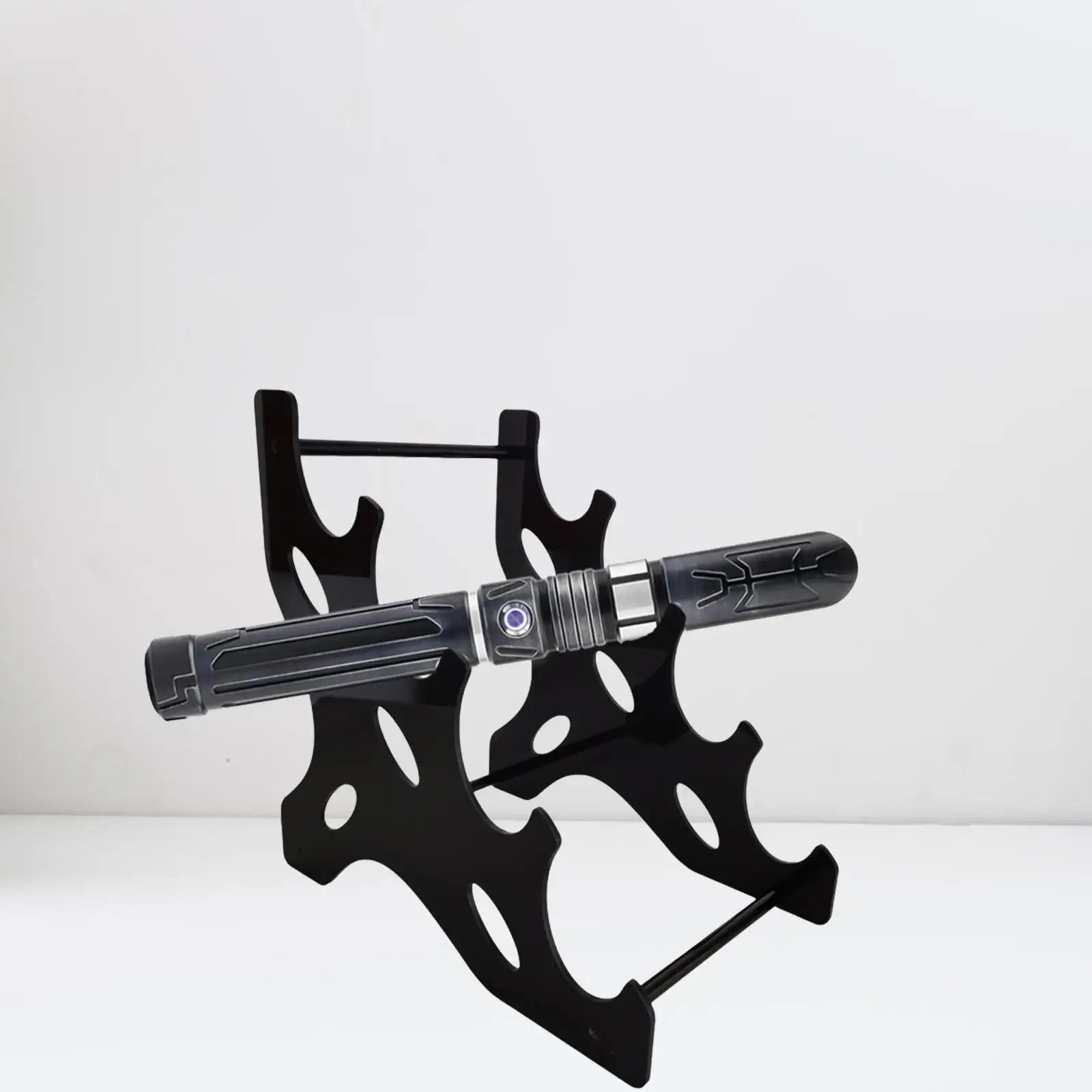 Supporto per spada laser Espositore per spada laser Supporto per spada laser da tavolo in acrilico Supporto per spada laser a 4 livelli per armadio da gioco