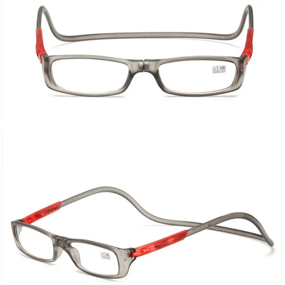 

Magnetic Reading Glasses Elegant Comfort Halter Foldable Hyperopia Glasses Portable Eye Protection Ultra Light Frame Men Women