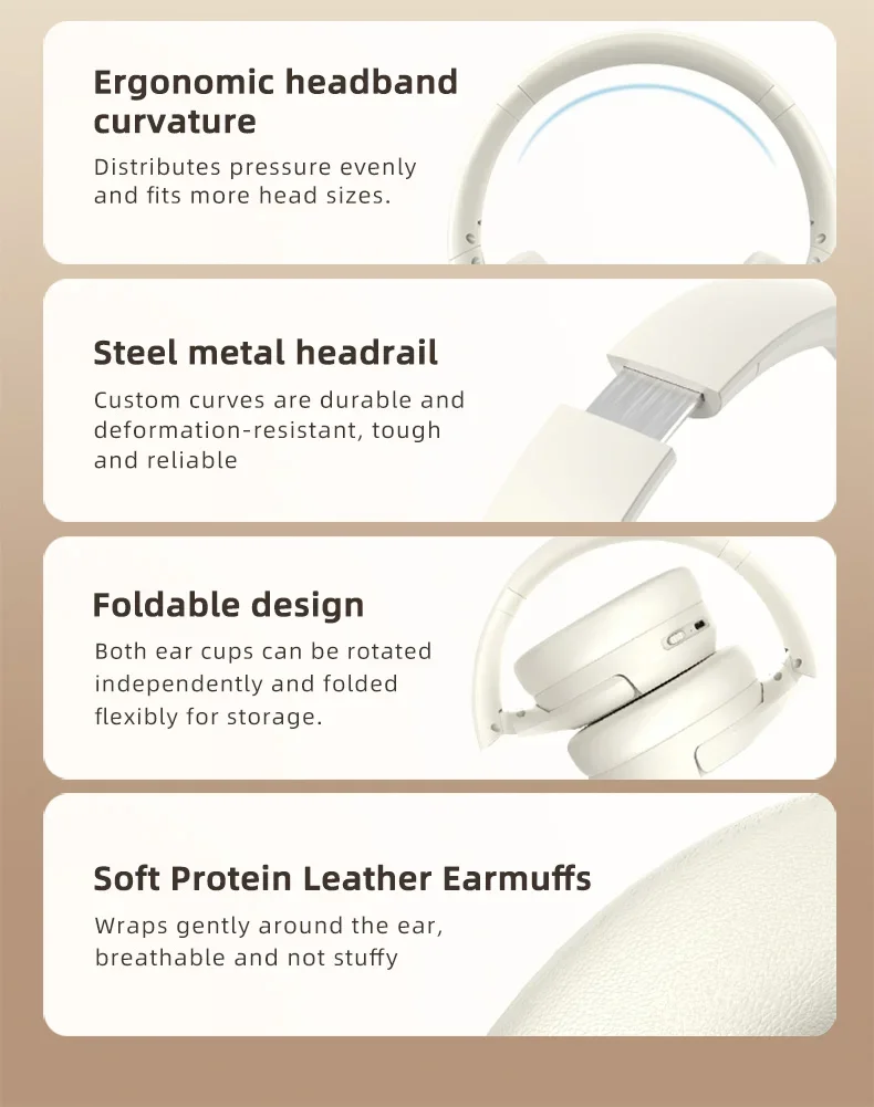 سماعة رأس بخاصية إلغاء الضوضاء النشطة بلوتوث 5.3 تصميم قابل للطي للهواء سماعة رأس لاسلكية Pods Pro Max لهاتف Apple Iphone dluetooth #4