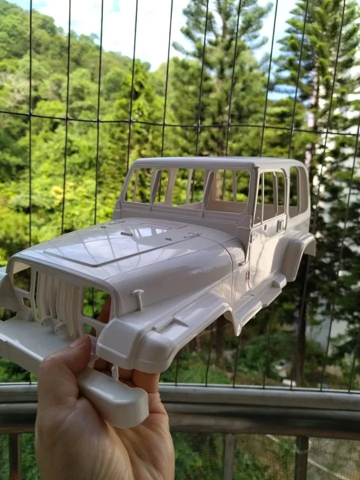 1/10 Tamiya YJ Wrangler Hard Original Hard Body shell Part