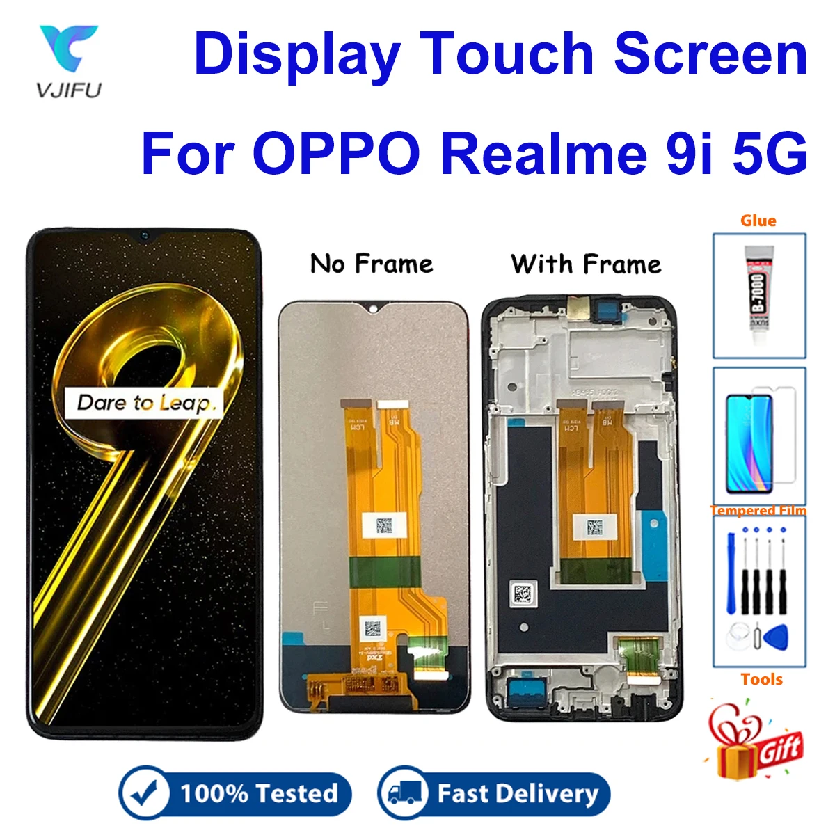 

ЖК-дисплей для Realme 9i 5G, сменный экран для OPPO RMX3612, ЖК-дисплей с сенсорным дигитайзером, панель 6,6 дюйма с бесплатными инструментами для отвертки