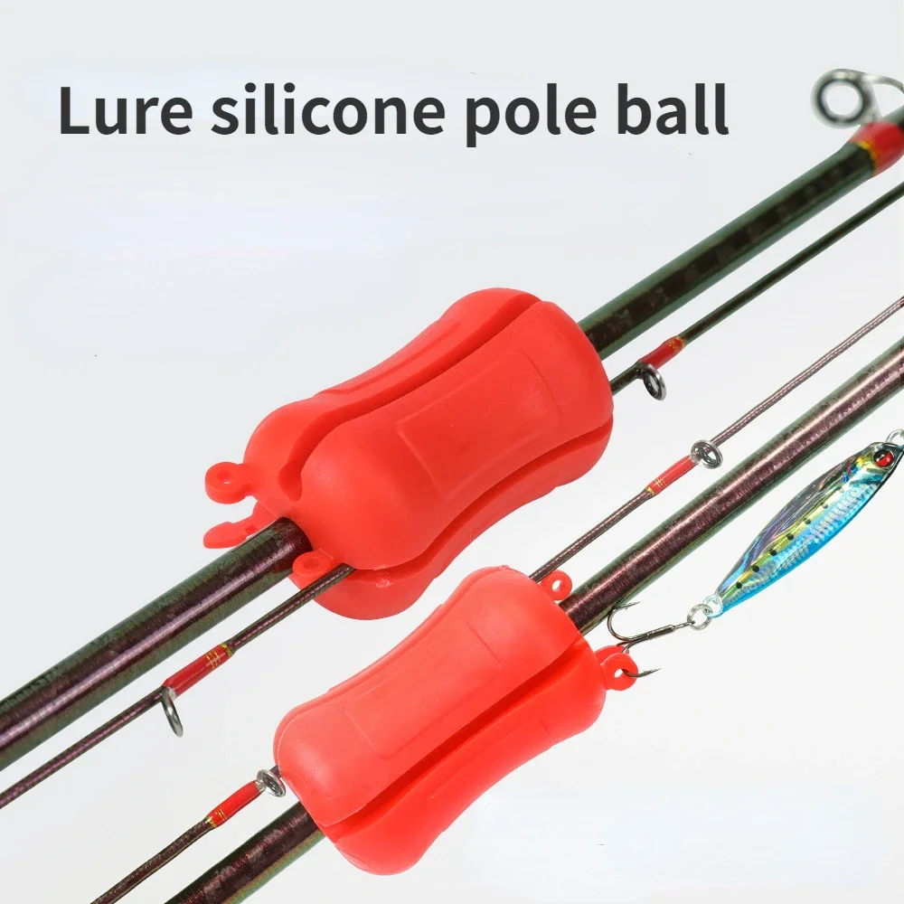 Fishing Rod Fixed Ball Pods Protection Anti-Collision Rod Retractor Holder Fishing Rod Stopper Silicone Tackle Accessories