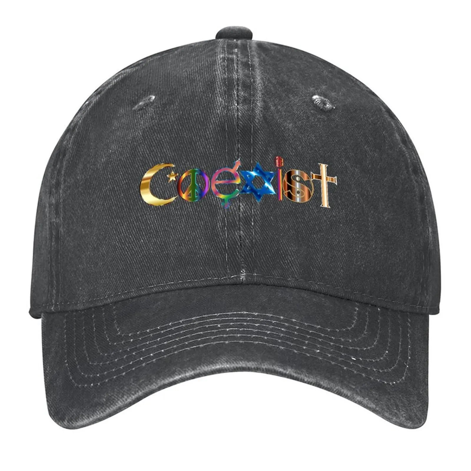 

Coexist Baseball Cap Dropshipping Male hat custom Hat Sunscreen Men's Baseball Women's