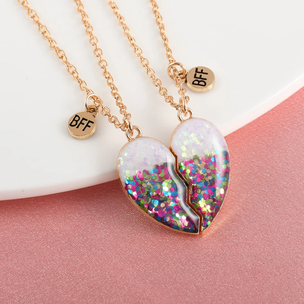 Embroidery Chain Stitch - Karsyngirl 2 ピース/セット マルチカラー スパンコール ハート型ステッチ