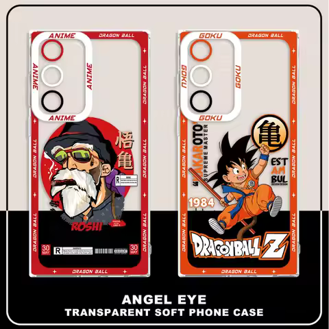 Dragon Ball Master Roshi Goku Clear Phone Cover Case for Samsung Galaxy S23 Ultra S22 FE S24 S25 Edge Note 20 Ultra 10 S21 S20
