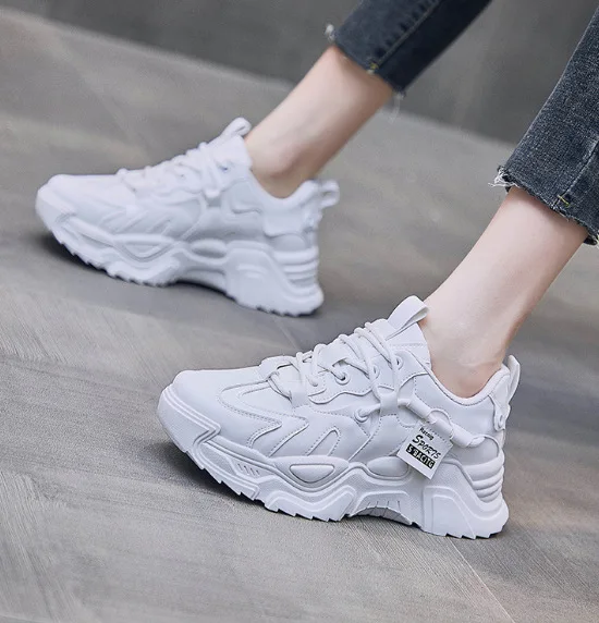 

Sneakers for Women with Free Shipping 2022 Designer Platform Casual Sports Running Vulcanized White Shoes Female Chunky Sneaker