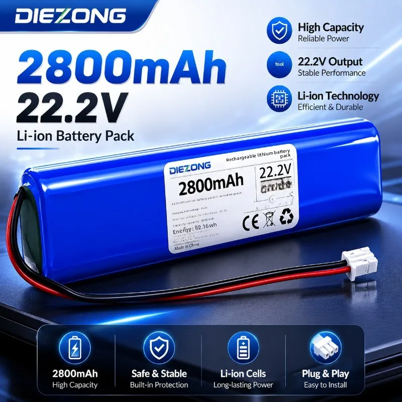 

2026 NEW for SMOOKY Fascia Gun Battery Massage Machine 21.6V Universal 25.2V Yunmai Li-Ion Battery Pack 2800mAh Capacity