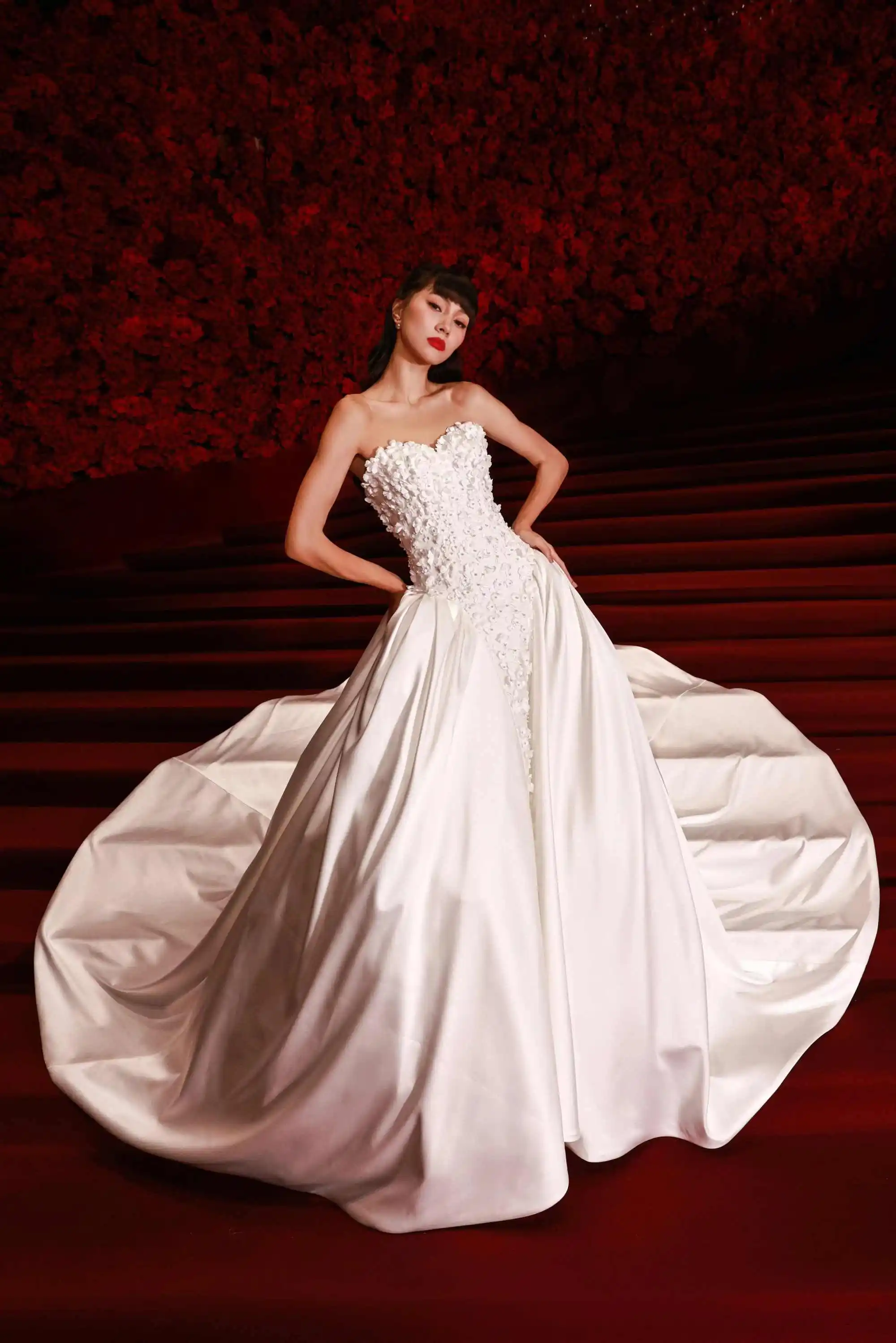 Exquisite A-Line Wedding Dress With Satin Beaded Bridal Gowns Formal Occasion Plus Size Vestidos De Novia Customized