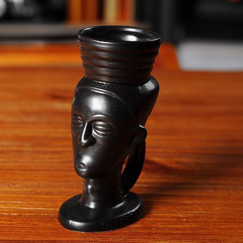 Home Decor 280ml Hawaii Tiki Cup Bar Creative Cocktail Cup Living Room Decoration Beer Beverage Mugs Home Decoration Accessories