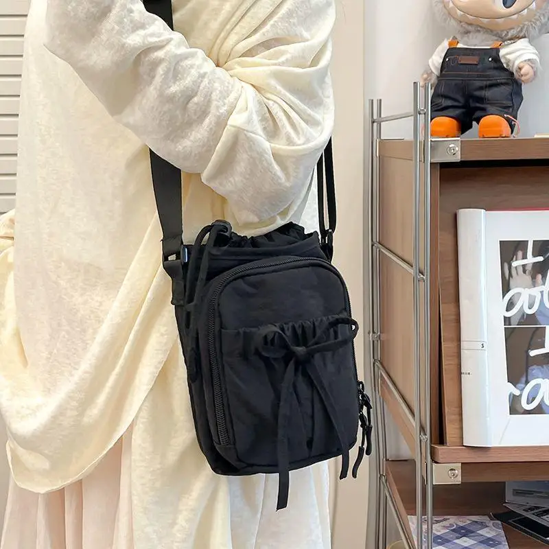 

Портативная сумка для хранения бутылки с водой с бантом, водонепроницаемая спортивная сумка на плечо с ремешком, чехол для телефона, аксессуары для чашек