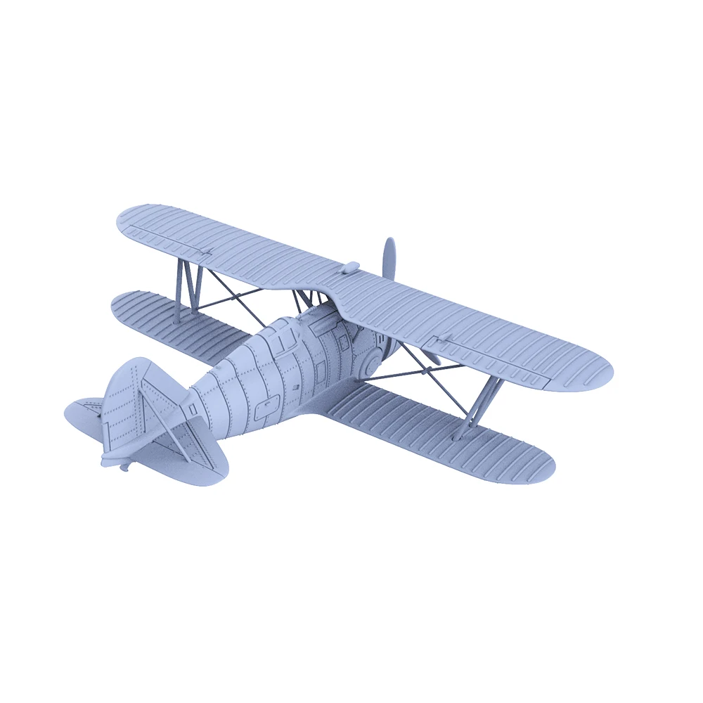 Yao's Studio LYR255 1/72 1/144 1/200 1/700 Military Model Kit USN F3F-2 Biplane Fighter - Image 3