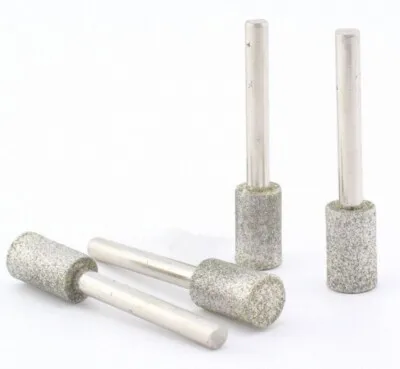 10PCS 4mm Diamond Chainsaw Sharpening Rotary File Burrs Shank dia 3mm,PKG/10 / SN1