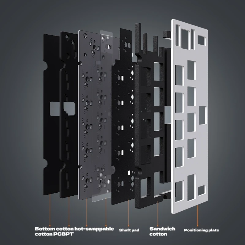LUMINKEY NOVA Customized Mechanical Keyboard kit Aluminum Alloy Mini Multifunction keyboard 12keys Hot Swap Wired  Laptop PC