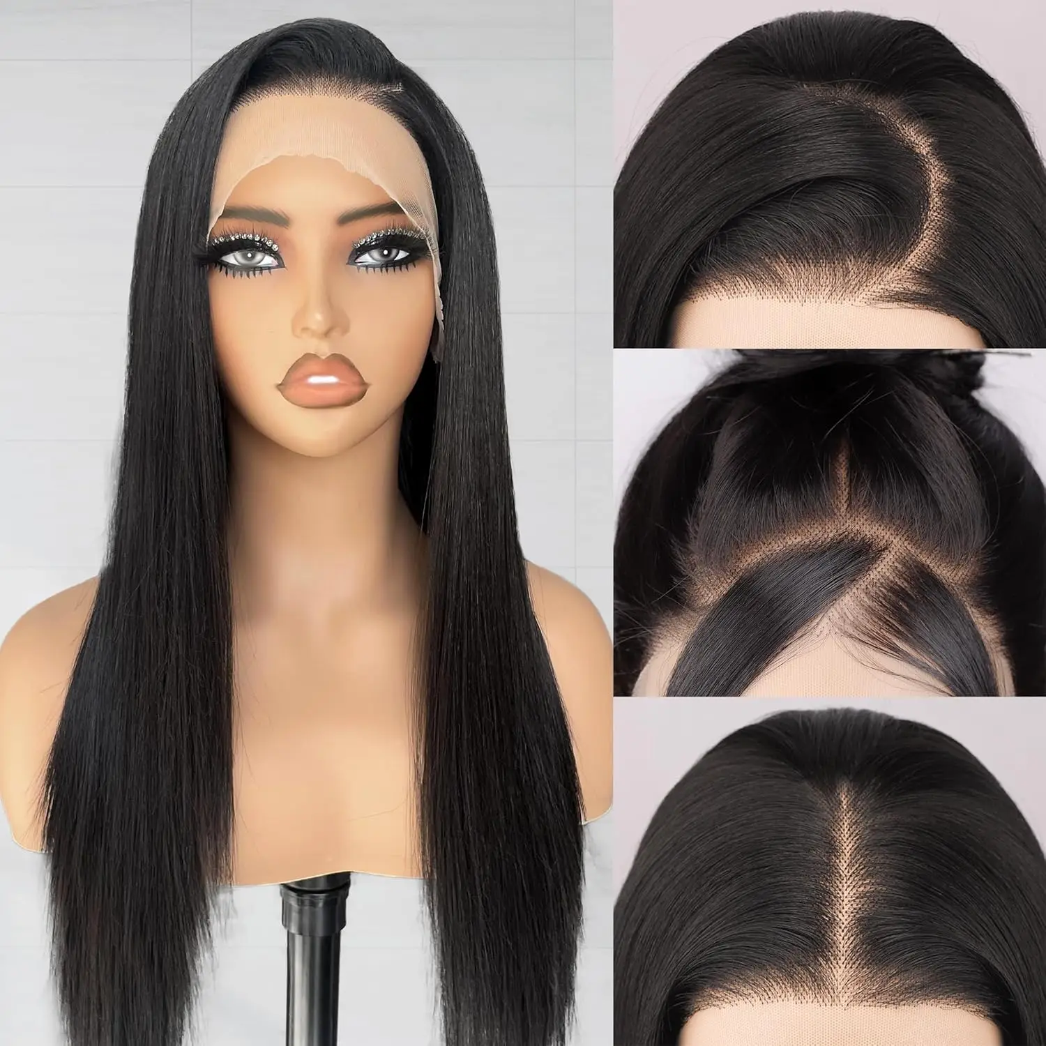 

13x6 HD Lace Frontal Wig Preplucked Bone Straight Human Hair Wigs 40 30 Inch Black 13x4 Brazilian Hair Clearance Sale Glueless