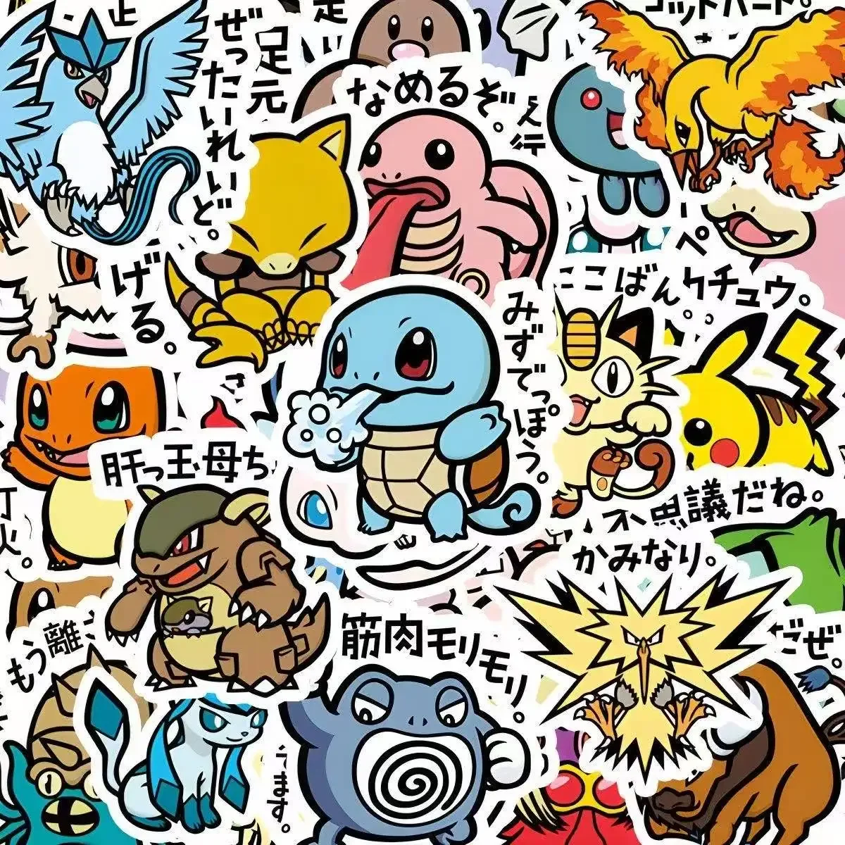 96 niedliche Anime-Pokémon-Aufkleber, Cartoon-Sticker-Dekorationen, DIY-Laptop-Aufkleber, Belohnungsgeschenke, Spielzeug für Schüler, Partygeschenke – Detail 2