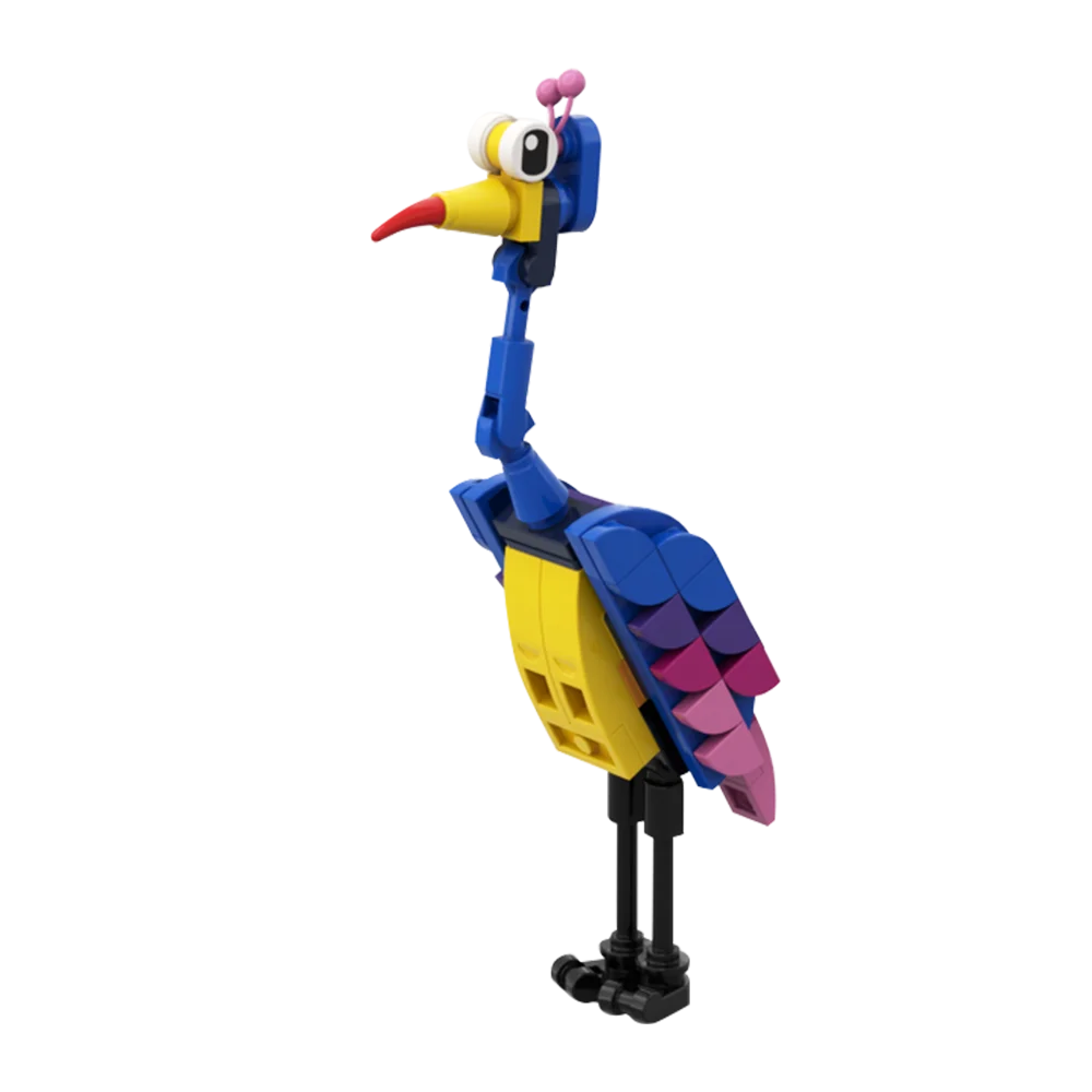 

Gobricks MOC Anime Colorful Giant Bird kevinedss Building Block set Travelings Movie Animal Bird Education Brick Toys Kids Gift