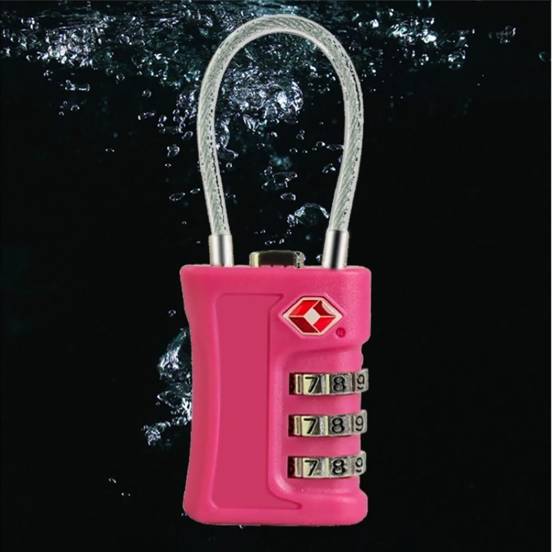 Wire Lock Rope Lock Anti-theft Lock Padlock Household Small Waterproof Student Dormitory Storage Luggage