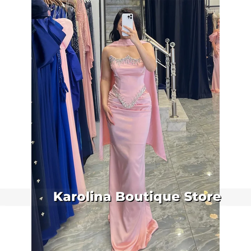 Vintage Sweetheart Evening Dresses for Women Mermaid Rhinestones Corset Saudi Arabric Vestidos De Fiesta Customized