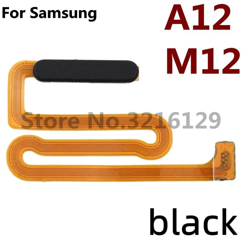 NEW Power Home Button Menu Return Key Fingerprint Touch ID Recognition Sensor Flex Cable For Samsung A20 A20e A12 A125 M12 M125