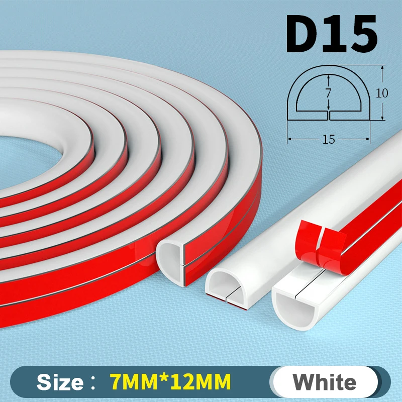 1M Floor Cord Cover for Extension Cords, Floor Cable Cover Wire Cover Cord Hider Floor Cord Protector-15mm W×10mm H ×1000mm L