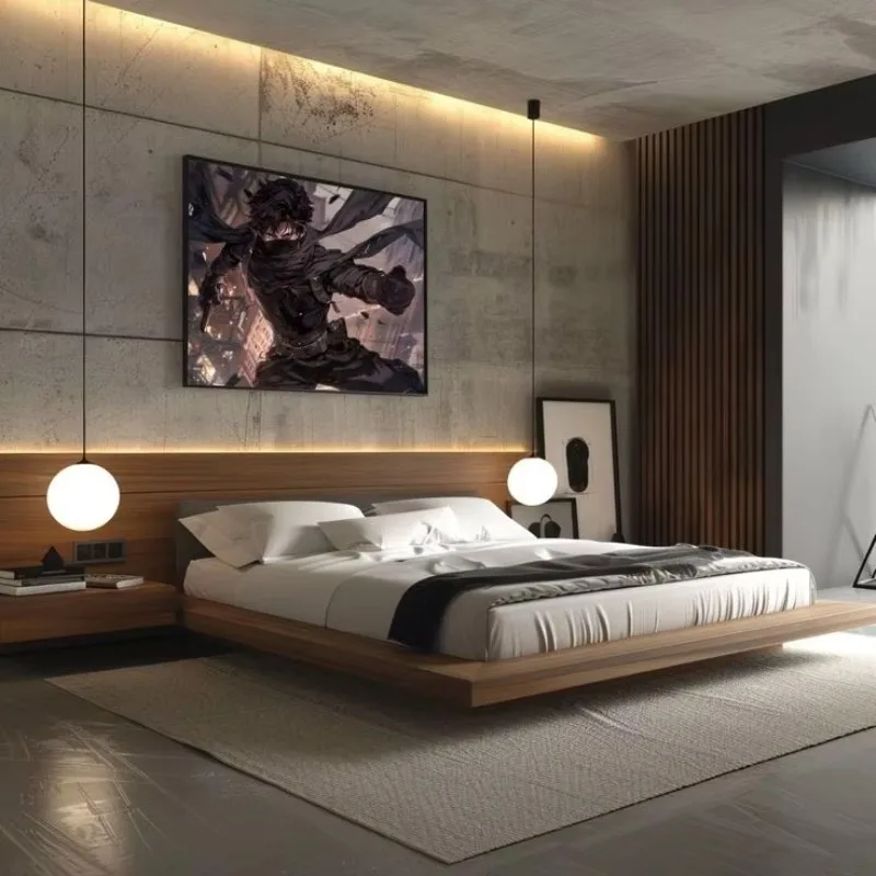 Customizable Modern Elegant Hotel Room Furniture 5-Star Hotel Bedroom Sets King-Size Bed Customized Wood Panel Suit Your Needs