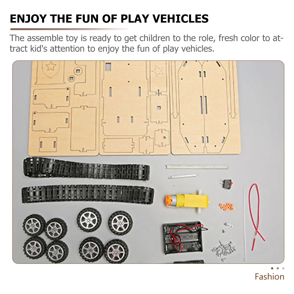 مجموعة ألعاب الخزان الكهربائي ذات الطراز القديم DIY للأطفال، البناء التعليمي اليدوي يعزز الإبداع