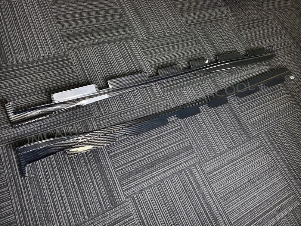 2PCS Carbon Fiber Car Side Skirts Protector Body Kits For LEXUS IS300 IS350 IS F Sport Sedan 4 Door 2013-2018 Car Styling FRP