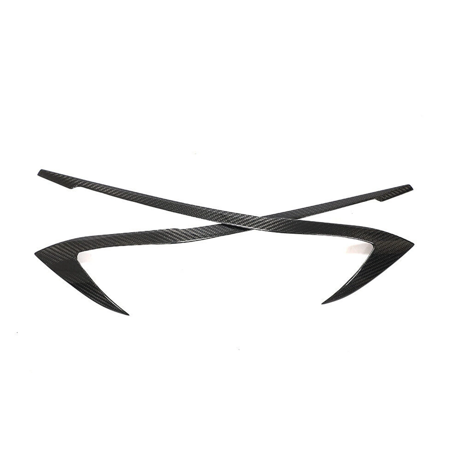 2PCS Headlight Eyebrow Trim Front Cover Sticker Lamp Lid Headlamp Eyelid Brow For BMW 3 Series 325li 330d 335 G20 G28 2019-2021